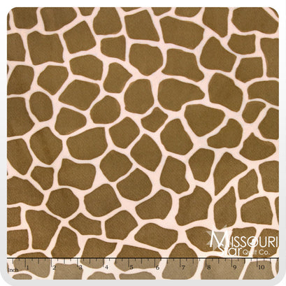 Cuddle® Prints - Sand Giraffe 60" Minky Yardage