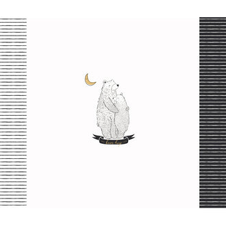 Capsule Pine Lullaby - Bear Hug White Black Panel