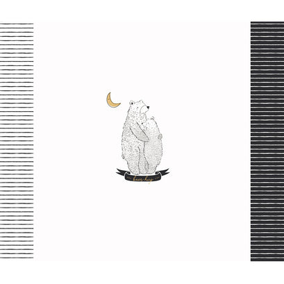 Capsule Pine Lullaby - Bear Hug White Black Panel