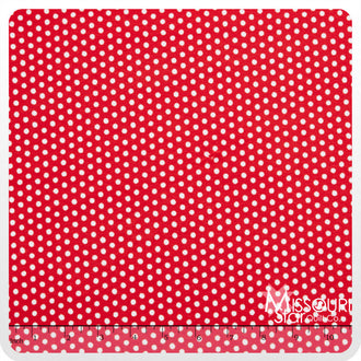 Cuddle® Classic Swiss Dot - Red/Snow 60" Minky Yardage