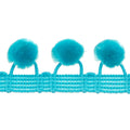 PomPom Fringe - Blue Jewel 1-1/8" Primary Image