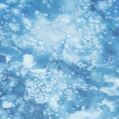 Flow - Watercolor Navy 108" Wide Backing