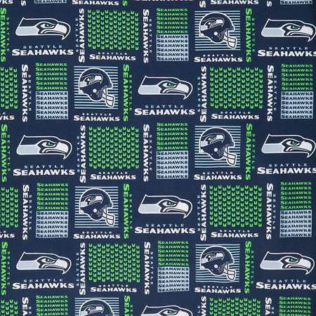 Fabric Traditions Seattle Seahawks Cotton Fabric White