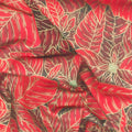 Holiday Flourish - Snow Flower - Gold ColorstoryPoinsettias Crimson Yardage Alternative View #1