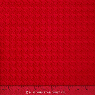 Cuddle® Embossed Houndstooth - Scarlet 60" Minky Yardage