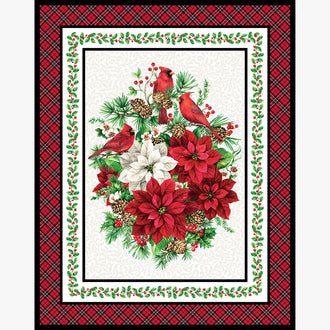 Cardinal Christmas - Cardinal White Multi Panel