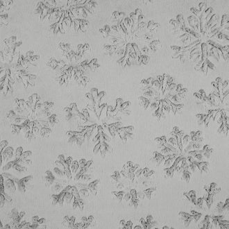 Luxe Cuddle® - Snowflake Silver Minky Yardage