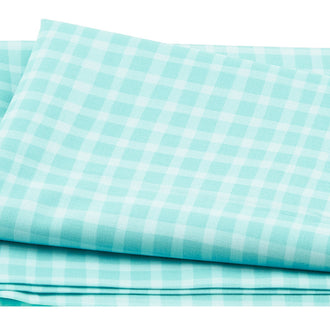 A Bushel and a Peck - Picnic Blanket Plaid Aqua 2 Yard Cut