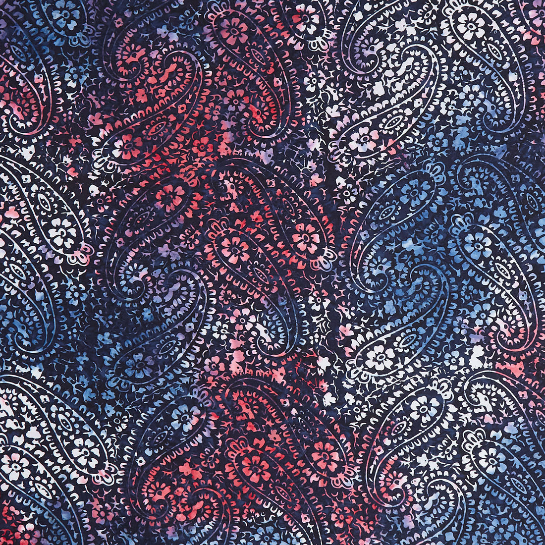 Tonga Batiks - Liberty Floral Paisley Flag Yardage