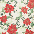 Holiday Flourish - Snow Flower - Gold ColorstoryPoinsettia Cream Yardage Primary Image