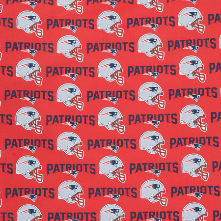 New England Patriots Cotton Fabric 58 - Red