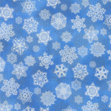 Holiday Flourish - Snow Flower - Blue ColorstorySnowflakes Blue Yardage Primary Image