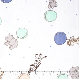 Cuddle® Prints - Balloon Animals Opal 60" Minky Yardage