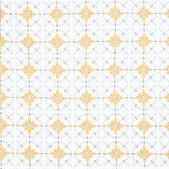 Honey and Lavender - Bumble Bee Tiles Milk Yardage