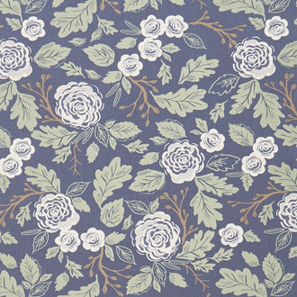 Harvest Road - Harvest Floral Indigo Yardage