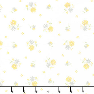 Buttercup and Slate - Daisy-Oh Cloud Yardage