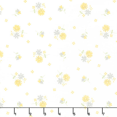 Buttercup and Slate - Daisy-Oh Cloud Yardage