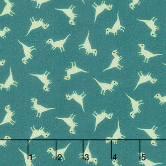 D Is For Dinosaur - Velociraptor Iron Digitally Printed Yardage