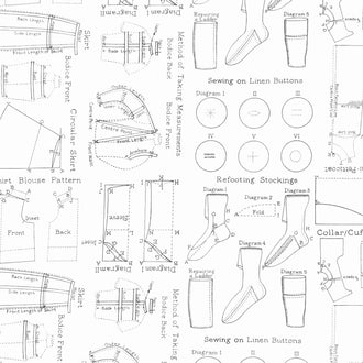 Sew Journal - Needlecraft White Yardage