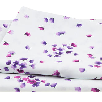 Catalina Ultra Violet Favorites - Cascading Petals White & Purple 2 Yard Cut