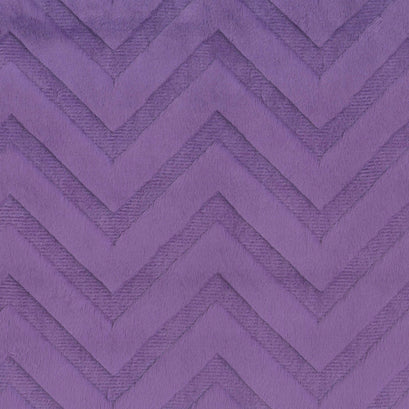 Cuddle® Embossed Chevron - Amethyst 60" Minky Yardage