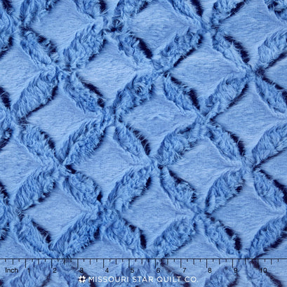 Cuddle® Frosted Gem - Lattice Diamonds Midnight Sky 60" Minky Yardage