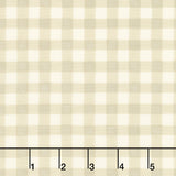 Happiness Blooms - Gingham Natural Forest 108" Quilt Backing Primary Image