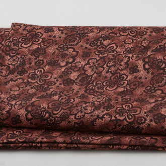 Isadora - Tonal Floral Chocolate 108" Wide 3 Yard Cut