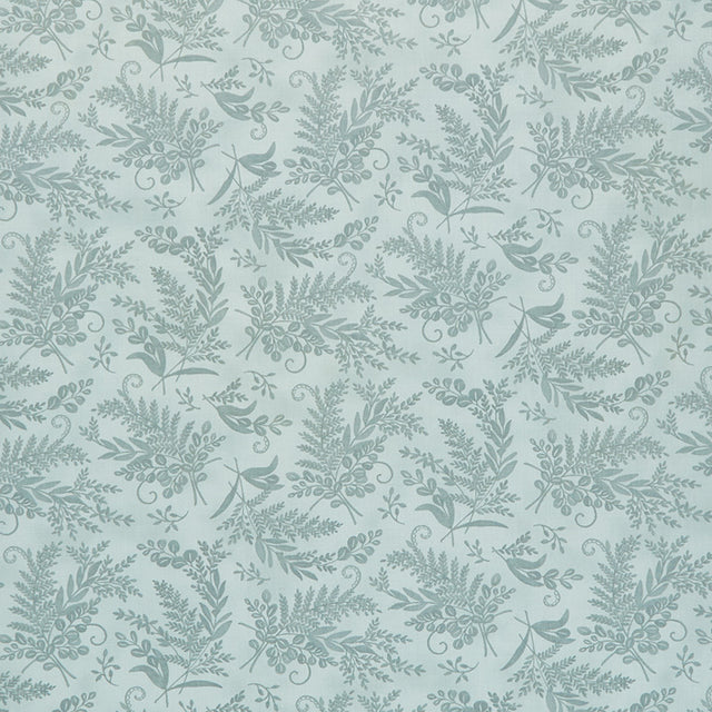 Happiness Blooms - Monotone Ferns Eucalyptus Yardage Primary Image