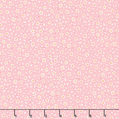 1930's Basics - Flowers Pink Yardage