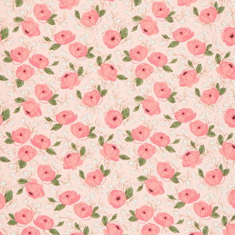 Country Rose - Country Bouquet Pale Pink Yardage