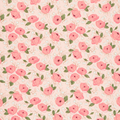 Country Rose - Country Bouquet Pale Pink Yardage