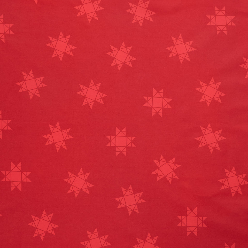 Missouri Star Quilt Backs - Tossed Missouri Star Red 110