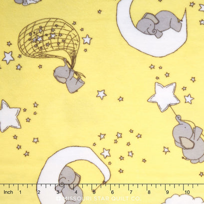 Cuddle® Prints - Dream Big Cuddle® Banana Minky Yardage