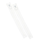 9" Hoop Pull Zippers - White Primary Image