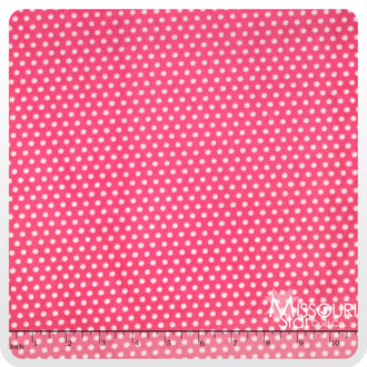 Cuddle® Classic Swiss Dot - Fuchsia/Snow 60" Minky Yardage