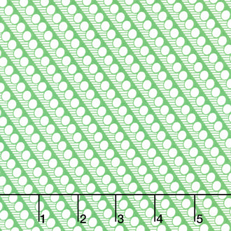 Bonny - Diagonal Dot Green Yardage