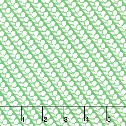 Bonny - Diagonal Dot Green Yardage