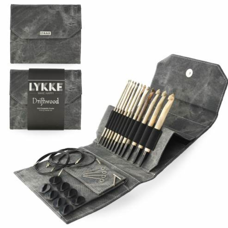 Lykke Driftwood Interchangeable Tunisian Crochet Hook Set Primary Image