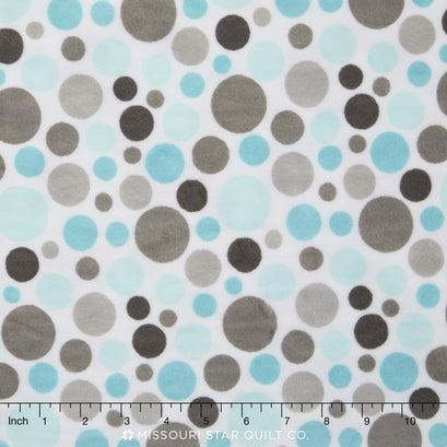 Cuddle® Prints - Bubble Dot Topaz 60" Minky Yardage