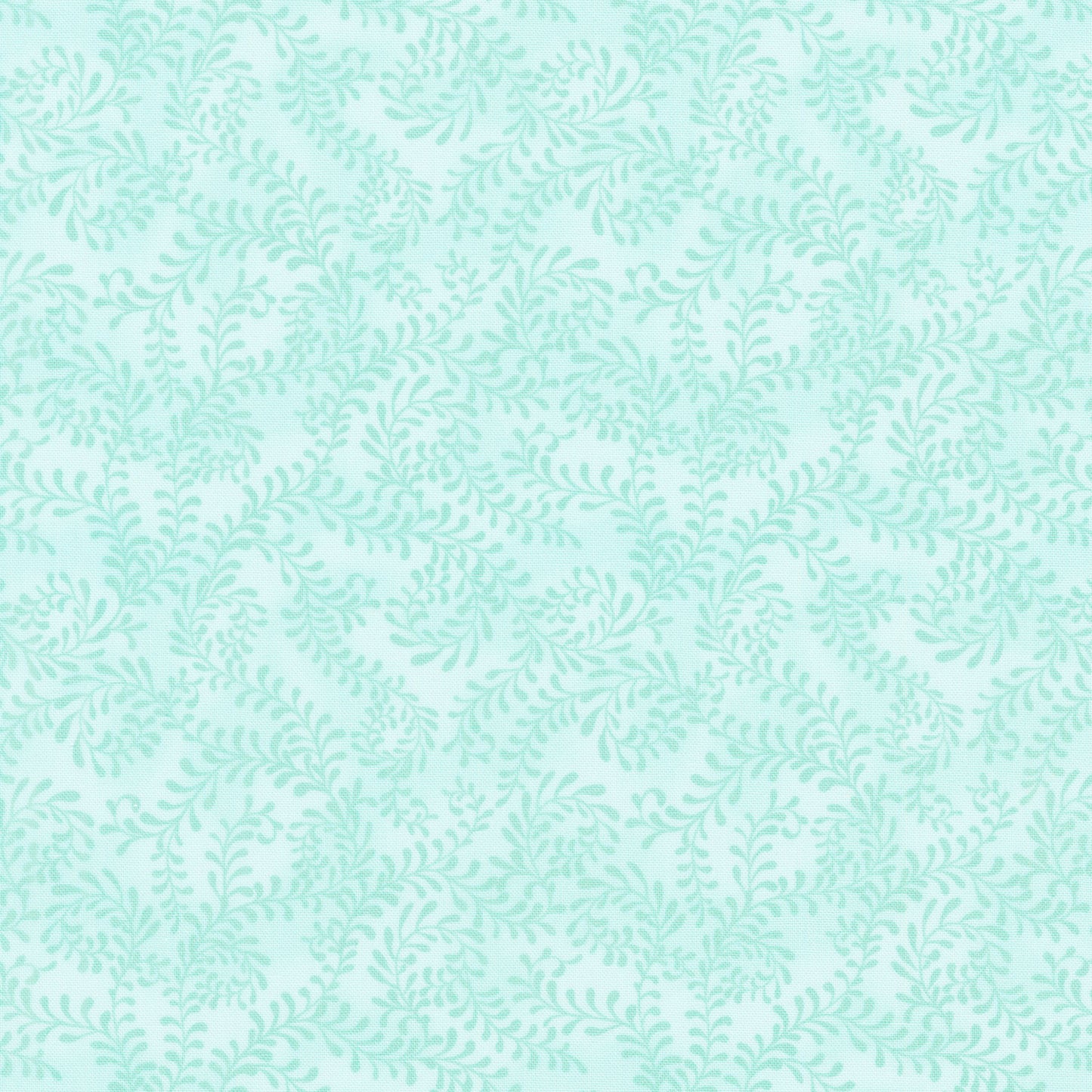 Wilmington Essentials - Swirling Leaves - Teal Yardage Primary Image