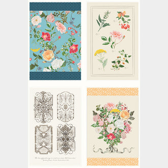 Floral Gardens - Floral Home Décor Tea Towel Panel