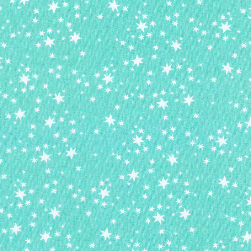 Delivered with Love - Starry Dreams Aqua Yardage Primary Image