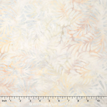 Sandbar Batiks - Feathers Cream Yardage