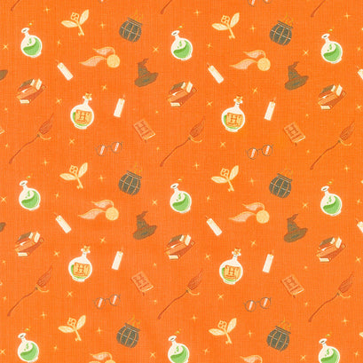 Character Halloween III - Harry Potter Magical Tools Orange Yardage