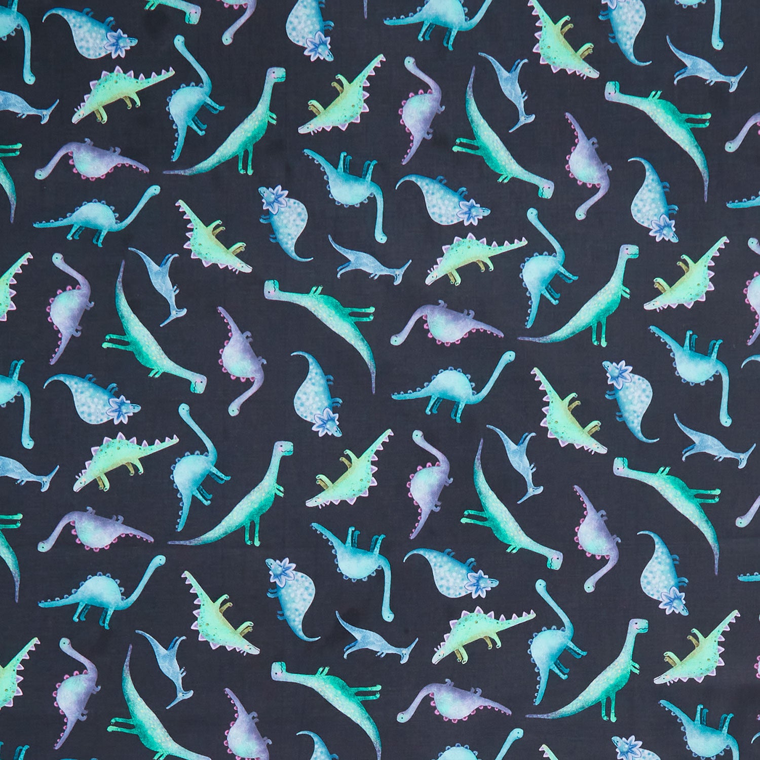 David Textiles 44 Cotton Peacock Feathers Fabric by the Yard, Blue 