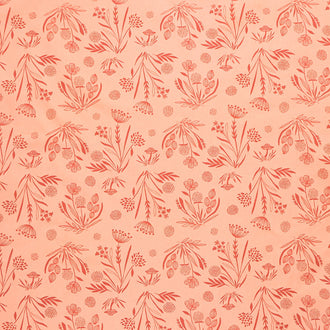 Woodland and Wildflowers - Foraged Finds Coral Peach Yardage