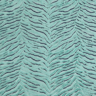 Luxe Cuddle® - Frosted Zebra Saltwater Minky Yardage