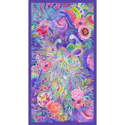 Anisa - Peacock Purple Multi Panel