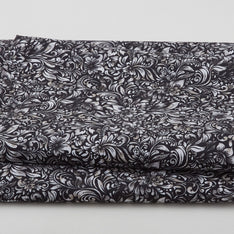 Allure - Watercolor Textured Floral Dark Gray 118